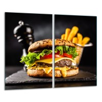 SZKLANA DESKA DO KROJENIA ZESTAW 2x30x52 20677