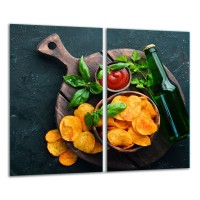 SZKLANA DESKA DO KROJENIA ZESTAW 2x30x52 20857