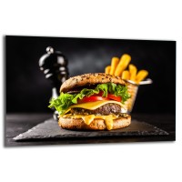 SZKLANA PŁYTA OCHRONNA NA KUCHENKĘ 80x52 90666