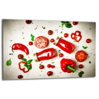 SZKLANA PŁYTA OCHRONNA NA KUCHENKĘ 80x52 90906