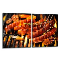 SZKLANA DESKA DO KROJENIA ZESTAW 2x40x52 50358