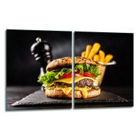 SZKLANA DESKA DO KROJENIA ZESTAW 2x40x52 50667