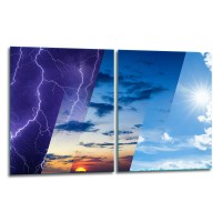 SZKLANA DESKA DO KROJENIA ZESTAW 2x40x52 50811