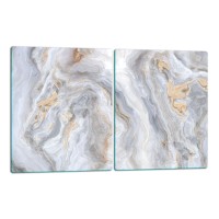 SZKLANA DESKA DO KROJENIA ZESTAW 2x40x52 51014