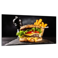 SZKLANA PŁYTA OCHRONNA NA KUCHENKĘ 90x52 100657