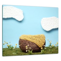 SZKLANA PŁYTA OCHRONNA DO KUCHNI 65x60