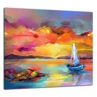 SZKLANA PŁYTA OCHRONNA DO KUCHNI 65x60