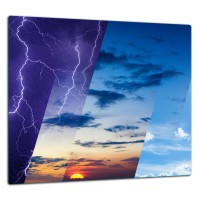 SZKLANA PŁYTA OCHRONNA DO KUCHNI 65x60