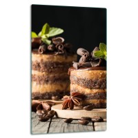 SZKLANA PŁYTA OCHRONNA NA KUCHENKĘ 30x52 10656