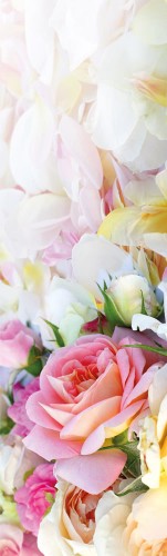 NAKLEJKA na DRZWI OKLEINA 60x200 KWIATY