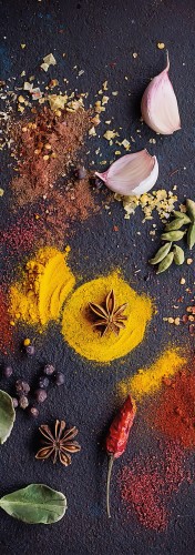NAKLEJKA na DRZWI FOTOTAPETA 70x200 PRZYPRAWY