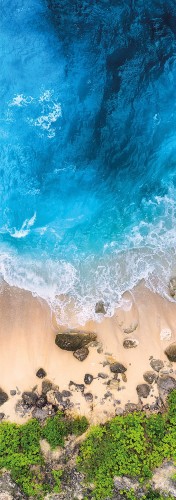 NAKLEJKA na DRZWI FOTOTAPETA 70x200 PLAŻA