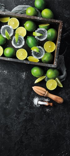 NAKLEJKA na DRZWI OKLEINA 90x200 LIMONKA