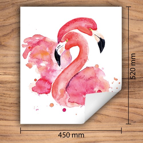 Mata ochronna na kuchenkę indukcyjną 45x52 cm - Mata antypoślizgowa na blat - Płyta ochronna zwijana - Dekoracja do kuchni - Więcej miejsca - Różowa flaming
