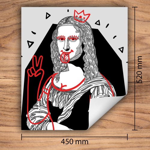 Mata ochronna na kuchenkę indukcyjną 45x52 cm - Mata antypoślizgowa na blat - Płyta ochronna zwijana - Dekoracja do kuchni - Więcej miejsca - Obraz Pop Art.