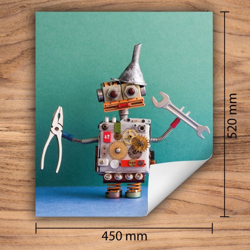 Mata ochronna na kuchenkę indukcyjną 45x52 cm - Mata antypoślizgowa na blat - Płyta ochronna zwijana - Dekoracja do kuchni - Więcej miejsca - Turkusowa robot