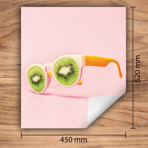 Mata ochronna na kuchenkę indukcyjną 45x52 cm - Mata antypoślizgowa na blat - Płyta ochronna zwijana - Dekoracja do kuchni - Więcej miejsca - Okulary Różowa