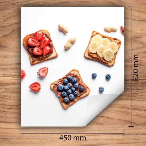 Mata ochronna na kuchenkę indukcyjną 45x52 cm - Mata antypoślizgowa na blat - Płyta ochronna zwijana - Dekoracja do kuchni - Więcej miejsca - Biała jedzenie