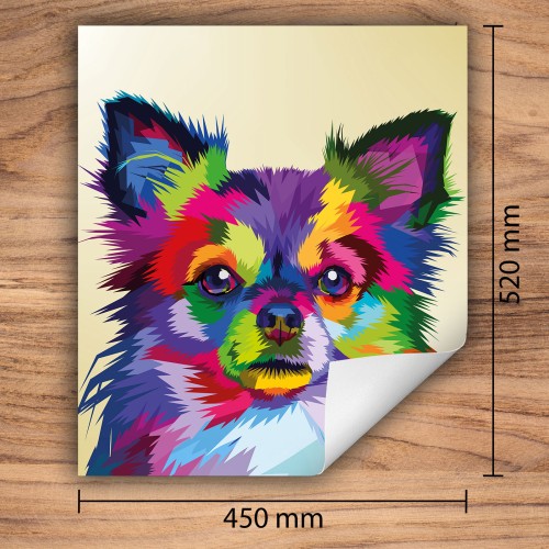 Mata ochronna na kuchenkę indukcyjną 45x52 cm - Mata antypoślizgowa na blat - Płyta ochronna zwijana - Dekoracja do kuchni - Więcej miejsca - Kolorowa pies