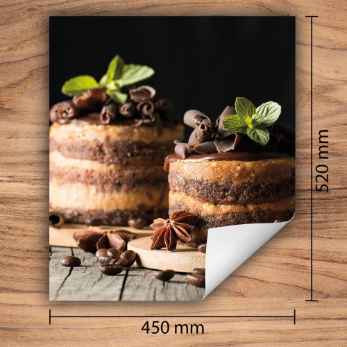 Mata ochronna na kuchenkę indukcyjną 45x52 cm - Mata antypoślizgowa na blat - Płyta ochronna zwijana - Dekoracja do kuchni - Więcej miejsca - Ciasto Drewno