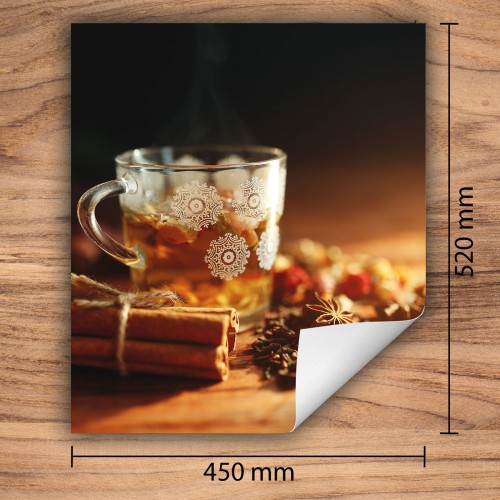 Mata ochronna na kuchenkę indukcyjną 45x52 cm - Mata antypoślizgowa na blat - Płyta ochronna zwijana - Dekoracja do kuchni - Więcej miejsca - Przyprawy Drink