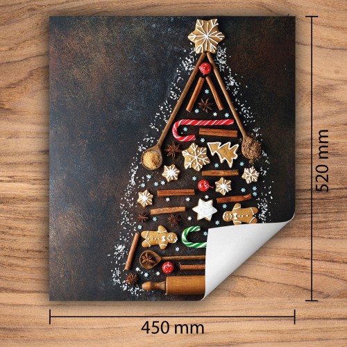 Mata ochronna na kuchenkę indukcyjną 45x52 cm - Mata antypoślizgowa na blat - Płyta ochronna zwijana - Dekoracja do kuchni - Więcej miejsca - Wakacje Łupek