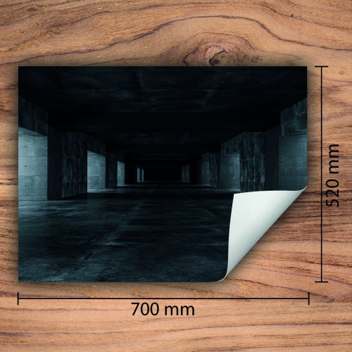 Mata ochronna na kuchenkę indukcyjną 70x52 cm - Mata antypoślizgowa na blat - Płyta ochronna zwijana - Dekoracja do kuchni - Więcej miejsca - Czarna tunel