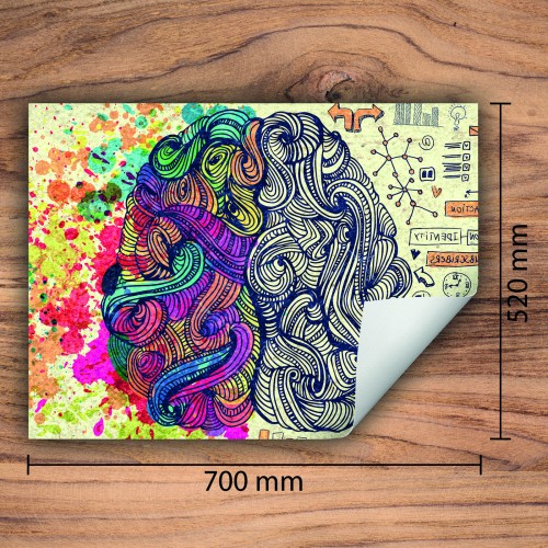 Mata ochronna na kuchenkę indukcyjną 70x52 cm - Mata antypoślizgowa na blat - Płyta ochronna zwijana - Dekoracja do kuchni - Więcej miejsca - Pop Art. Kolorowy