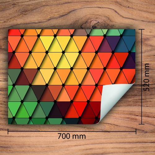 Mata ochronna na kuchenkę indukcyjną 70x52 cm - Mata antypoślizgowa na blat - Płyta ochronna zwijana - Dekoracja do kuchni - Więcej miejsca - Kolorowa wzór
