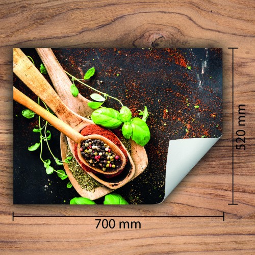 Mata ochronna na kuchenkę indukcyjną 70x52 cm - Mata antypoślizgowa na blat - Płyta ochronna zwijana - Dekoracja do kuchni - Więcej miejsca - Przyprawy kuchenne