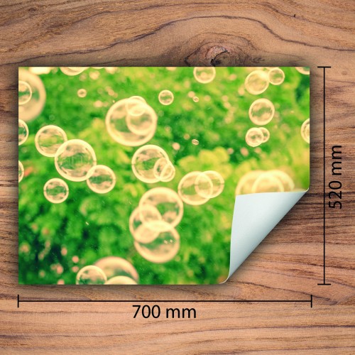 Mata ochronna na kuchenkę indukcyjną 70x52 cm - Mata antypoślizgowa na blat - Płyta ochronna zwijana - Dekoracja do kuchni - Więcej miejsca - Bańki Dzieci