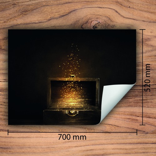 Mata ochronna na kuchenkę indukcyjną 70x52 cm - Mata antypoślizgowa na blat - Płyta ochronna zwijana - Dekoracja do kuchni - Więcej miejsca - Walizka Brązowy