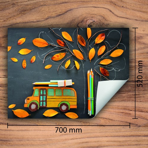 Mata ochronna na kuchenkę indukcyjną 70x52 cm - Mata antypoślizgowa na blat - Płyta ochronna zwijana - Dekoracja do kuchni - Więcej miejsca - Jesień
