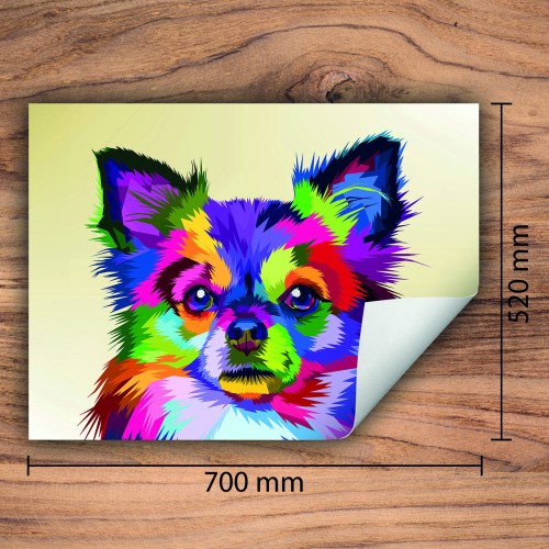 Mata ochronna na kuchenkę indukcyjną 70x52 cm - Mata antypoślizgowa na blat - Płyta ochronna zwijana - Dekoracja do kuchni - Więcej miejsca - Kolorowa pies