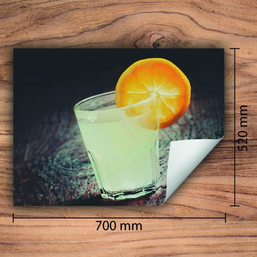 Mata ochronna na kuchenkę indukcyjną 70x52 cm - Mata antypoślizgowa na blat - Płyta ochronna zwijana - Dekoracja do kuchni - Więcej miejsca - Drinki Drewno