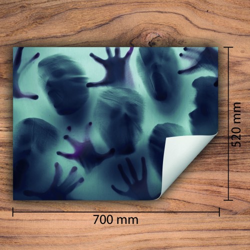 Mata ochronna na kuchenkę indukcyjną 70x52 cm - Mata antypoślizgowa na blat - Płyta ochronna zwijana - Dekoracja do kuchni - Więcej miejsca - Twarze