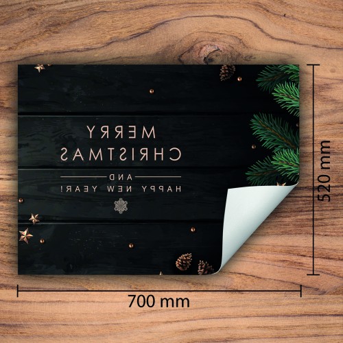 Mata ochronna na kuchenkę indukcyjną 70x52 cm - Mata antypoślizgowa na blat - Płyta ochronna zwijana - Dekoracja do kuchni - Więcej miejsca - Wakacje Drewno