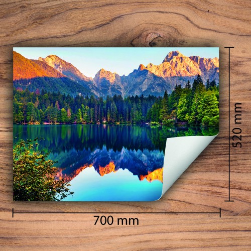 Mata ochronna na kuchenkę indukcyjną 70x52 cm - Mata antypoślizgowa na blat - Płyta ochronna zwijana - Dekoracja do kuchni - Więcej miejsca - Góry Krajobraz