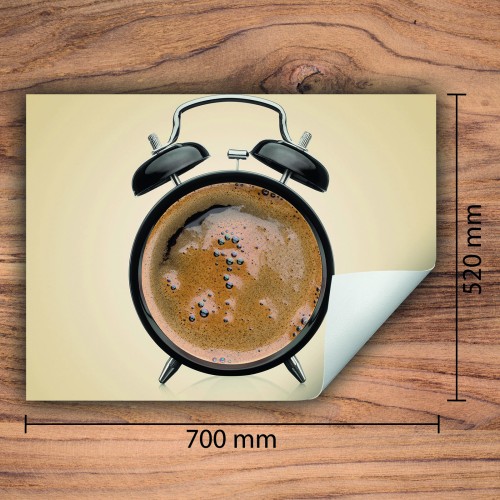 Mata ochronna na kuchenkę indukcyjną 70x52 cm - Mata antypoślizgowa na blat - Płyta ochronna zwijana - Dekoracja do kuchni - Więcej miejsca - Kawa beżowa