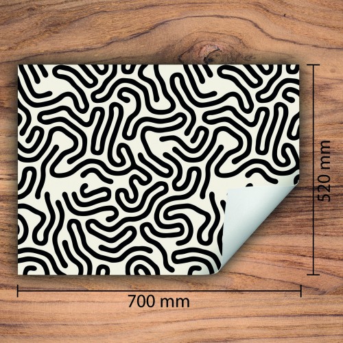 Mata ochronna na kuchenkę indukcyjną 70x52 cm - Mata antypoślizgowa na blat - Płyta ochronna zwijana - Dekoracja do kuchni - Więcej miejsca - Wzór