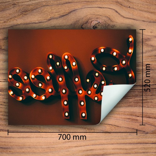 Mata ochronna na kuchenkę indukcyjną 70x52 cm - Mata antypoślizgowa na blat - Płyta ochronna zwijana - Dekoracja do kuchni - Więcej miejsca - Kawa brązowa