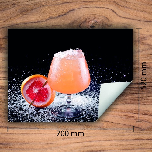 Mata ochronna na kuchenkę indukcyjną 70x52 cm - Mata antypoślizgowa na blat - Płyta ochronna zwijana - Dekoracja do kuchni - Więcej miejsca - Czarna napój