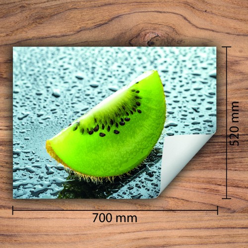 Mata ochronna na kuchenkę indukcyjną 70x52 cm - Mata antypoślizgowa na blat - Płyta ochronna zwijana - Dekoracja do kuchni - Więcej miejsca - Kiwi Zielona