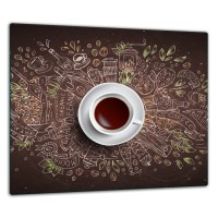 SZKLANA PŁYTA OCHRONNA NA KUCHENKĘ 60x52 61062
