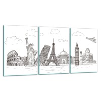 SZKLANA DESKA DO KROJENIA ZESTAW 3x30x52 30489