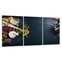 SZKLANA DESKA DO KROJENIA ZESTAW 3x30x52 30535