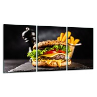 SZKLANA DESKA DO KROJENIA ZESTAW 3x30x52 30657