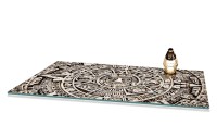 SZKLANA PODSTAWKA POD ZNICZE 90x52 z101058