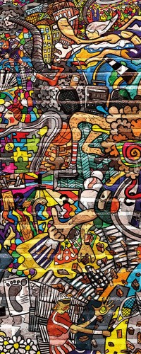 NAKLEJKA na DRZWI FOTOTAPETA 80x200 POP ART