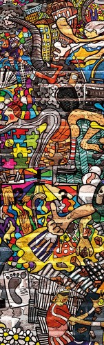 NAKLEJKA NA ŚCIANĘ FOTOTAPETA 75x250 POP ART.